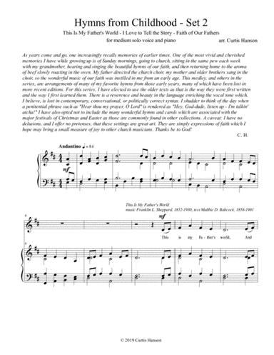 Hymns from Childhood - Set 2 (solo) (arr. Curtis Hanson)
