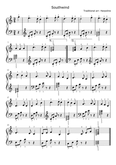 Southwind in C (arr. Harpoline)