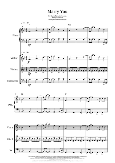 Marry You (arr. Amauri Lopes)