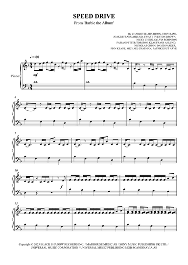 Speed Drive (arr. SCMusic)