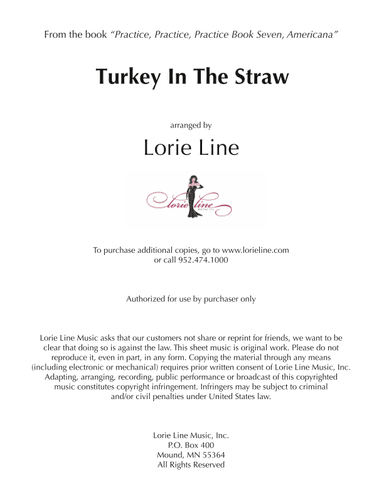 Turkey In The Straw (arr. Lorie Line)