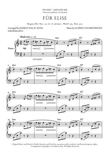 Für Elise (arr. Danilo "Daca" Alves)