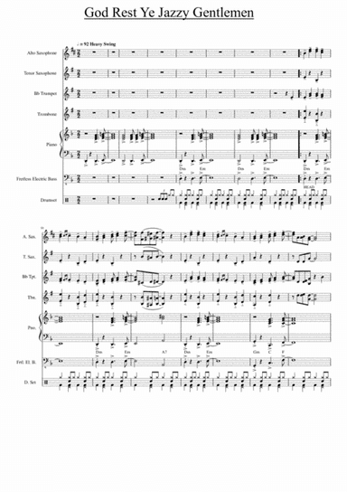God Rest Ye Merry Gentlemen for Jazz Band (arr. Tom Potten)