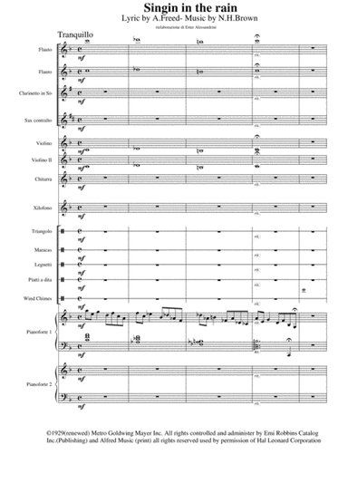 Singin' In The Rain (arr. Ester Alessandrini)