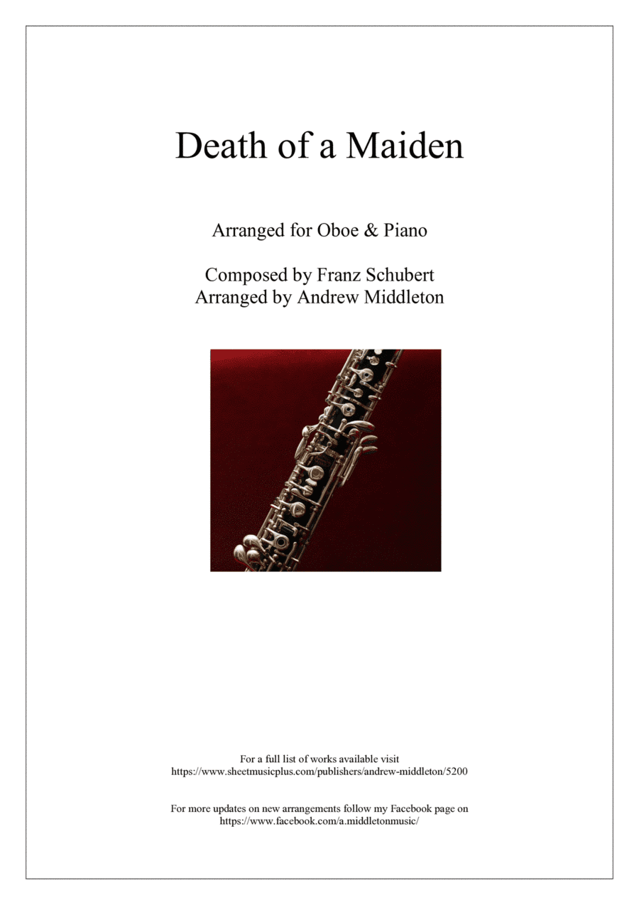 Death of a Maiden arranged for Oboe and Piano (arr. Andrew Middleton)