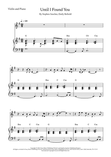Until I Found You (arr. Marcony Carvalho)