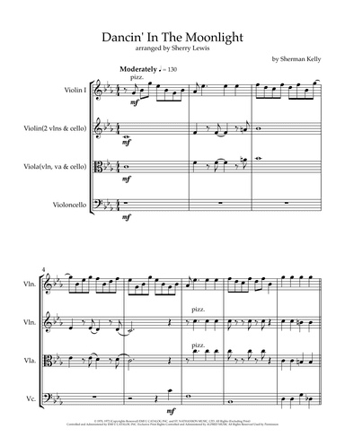 Dancin' In The Moonlight (arr. Sherry Lewis)