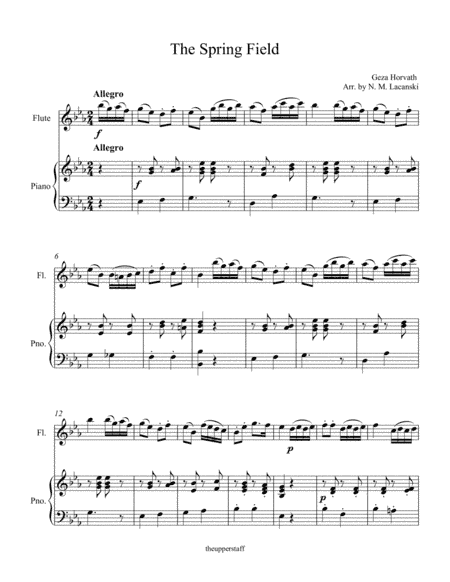 The Spring Field (arr. Nick Lacanski)