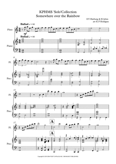Over The Rainbow (arr. Kevin P Holdgate)