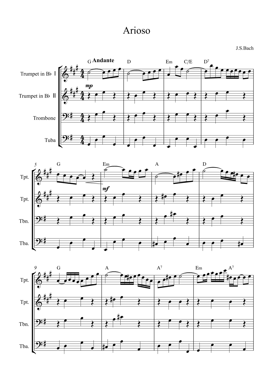 Arioso (arr. Alex Nunes Rodrigues)