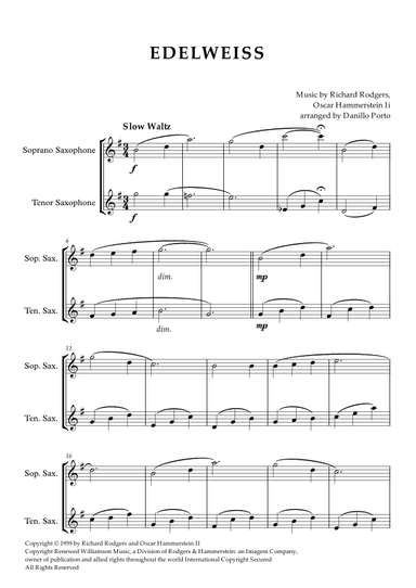 Edelweiss (arr. Danillo Porto)