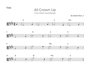 All Grown Up (arr. Alex Nunes Rodrigues)