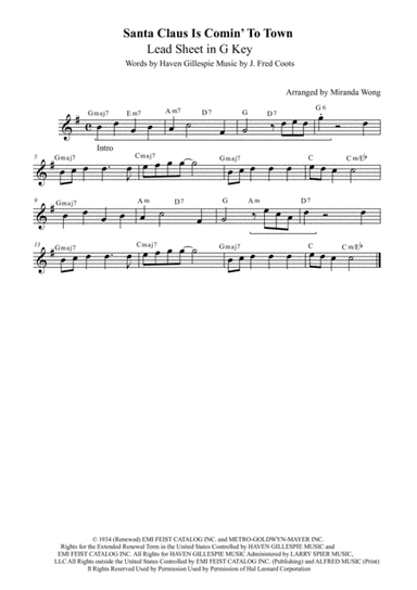 Santa Claus Is Comin' To Town (arr. Miranda Wong)