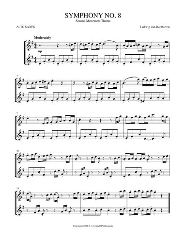 Symphony No. 8, Second Movement Theme (arr. Mark Phillips)