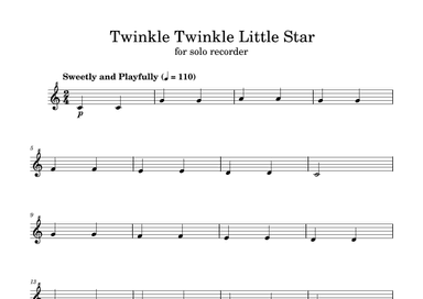 Twinkle Twinkle Little Star (arr. Felipe Queiroga)