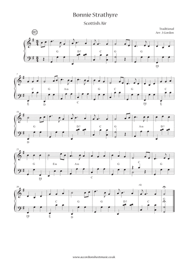 Bonnie Strathyre (arr. Julia Gordon)