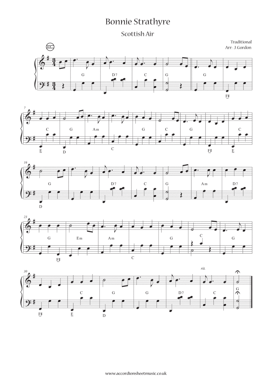 Bonnie Strathyre (arr. Julia Gordon)