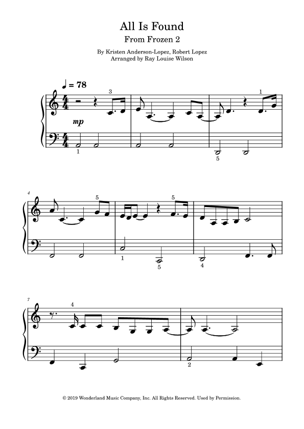 All Is Found (arr. Ray Louise Wilson)