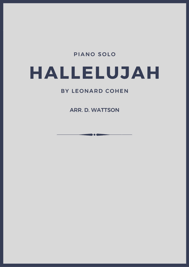 Hallelujah (arr. Douglas Wattson)