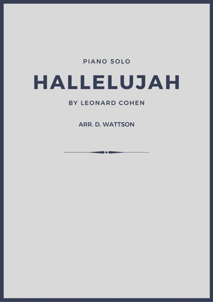 Hallelujah (arr. Douglas Wattson)