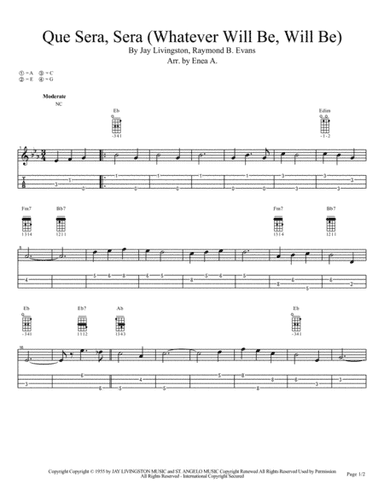Que Sera, Sera (whatever Will Be, Will Be) (arr. Enea A.)