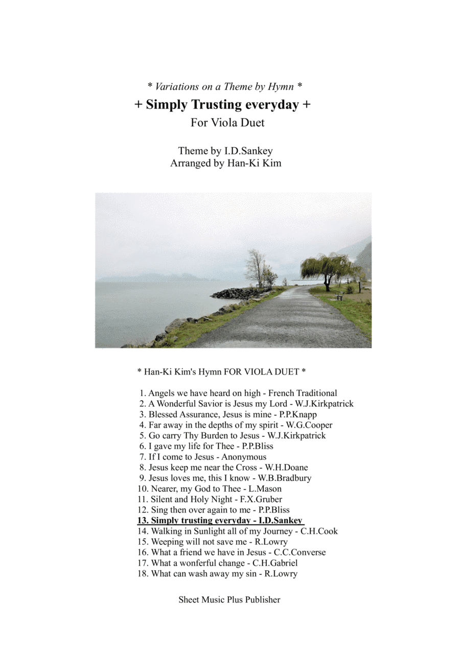 Simply trusting everyday (For Viola Duet) (arr. Han-Ki Kim)