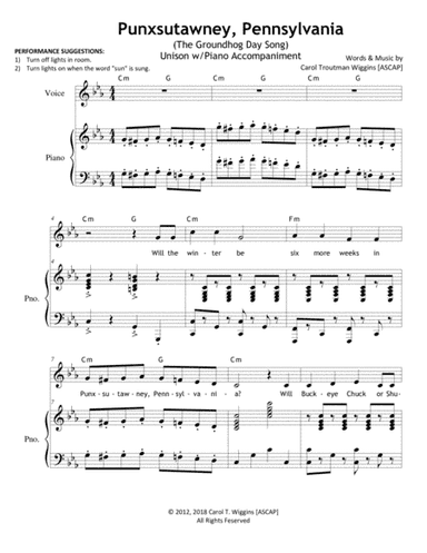 Punxsutawney, Pennsylvania (The Groundhog Day Song)