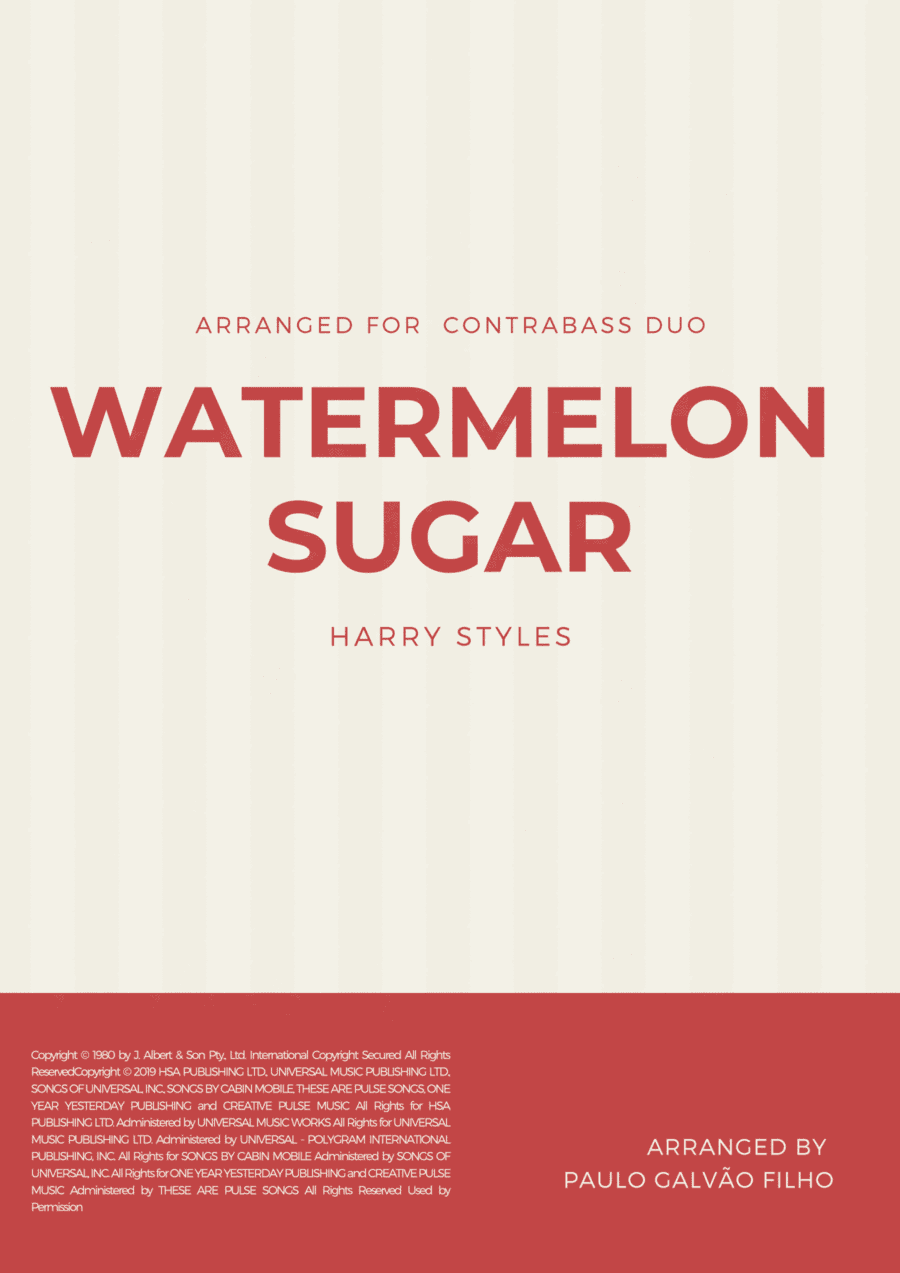 Watermelon Sugar (arr. Paulo Galvão Filho)