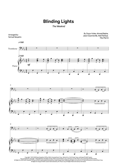 Blinding Lights (arr. Samuel Sequeira)