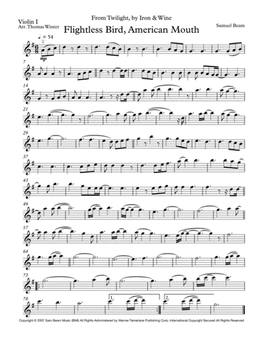Flightless Bird, American Mouth (arr. Thomas Winter)