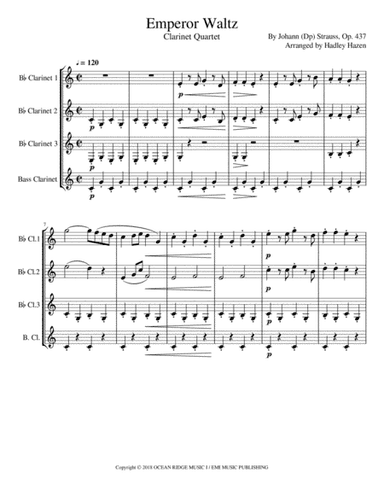 Emperor Waltz (arr. Hadley Hazen)