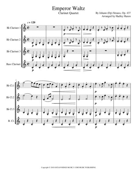 Emperor Waltz (arr. Hadley Hazen)