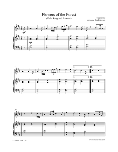 Flowers of the Forest (Scottish Lament & Folk Song) (arr. Jim Paterson)