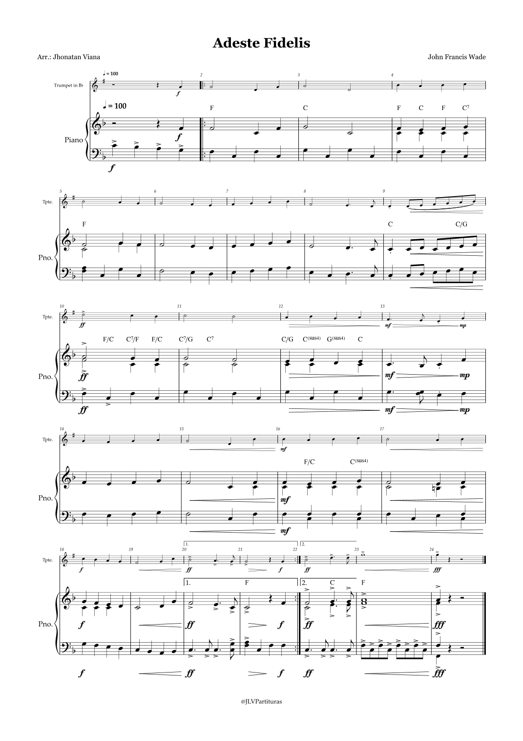 Adeste Fidelis (arr. Jhonatan Lucio Viana)