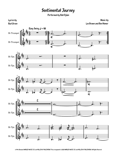 Sentimental Journey (arr. David Lartey)