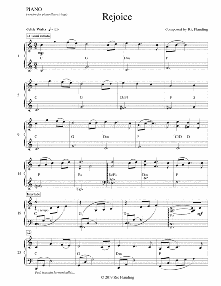Rejoice (Piano-Flute-Strings)