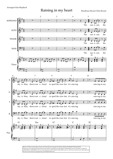 Raining In My Heart (arr. Alan Shepherd)