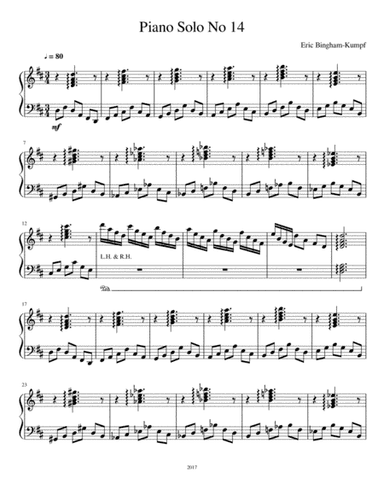 Piano Solo No. 14