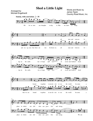 Shed A Little Light (arr. Michael Engelhardt)