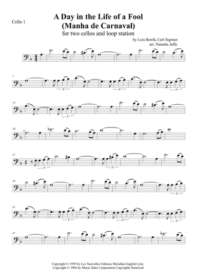 A Day In The Life Of A Fool (manha De Carnaval) (arr. Natasha Jaffe)