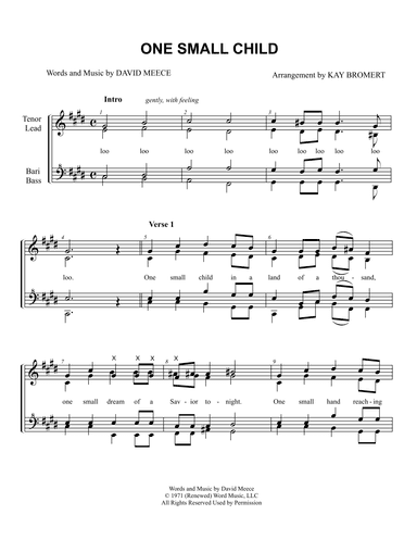 One Small Child (arr. Kay Bromert)