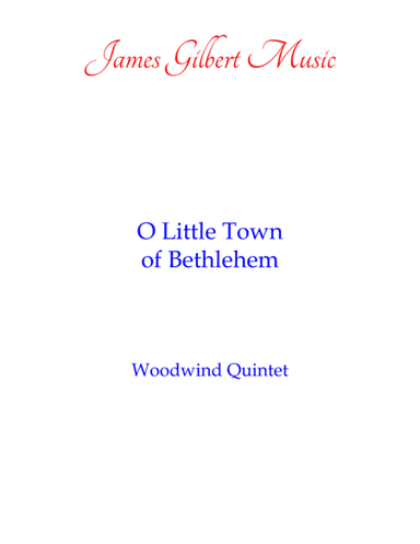 O Little Town Of Bethlehem (arr. James Gilbert)