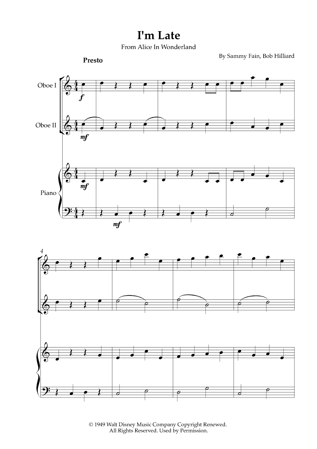 I'm Late (arr. Karen Gueiros)