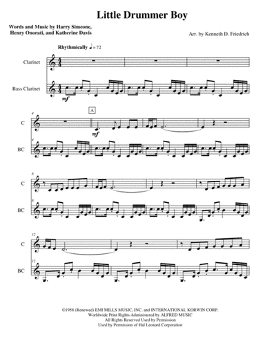 The Little Drummer Boy (arr. Kenneth D. Friedrich)