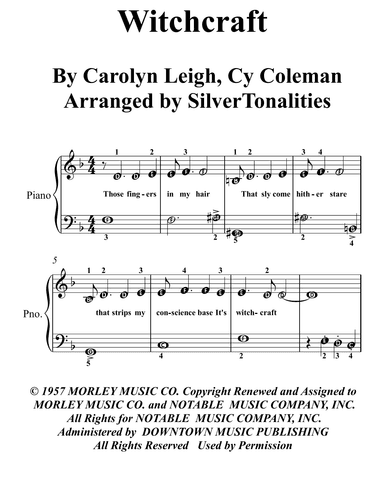 Witchcraft (arr. SilverTonalities)