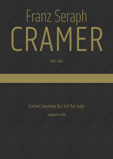 Cramer - Clarinet Concertino No.1 in E flat major (arr. J.G. Cucó Barber)