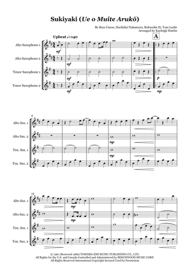 Sukiyaki (arr. Kayleigh Huelin)