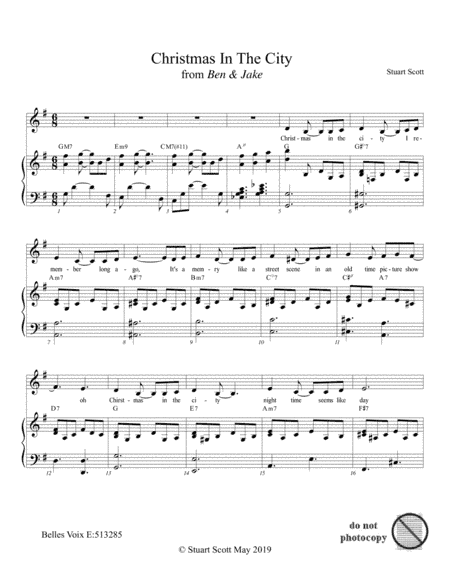 Christmas in the City from the musical Ben & Jake
