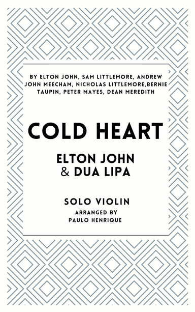 Cold Heart (pnau Remix) (arr. Paulo Henrique)