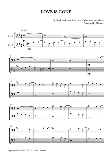 Love Is Gone (arr. Milanov)